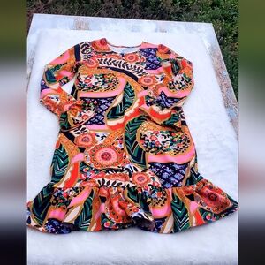 Lands' End Colorful Patterned Dress